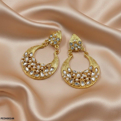 PEDH00144 MZM Moon Drop Earrings - PEDH