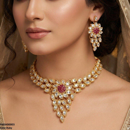 PNSH00003 FRN Marquise Necklace Set - PNSH