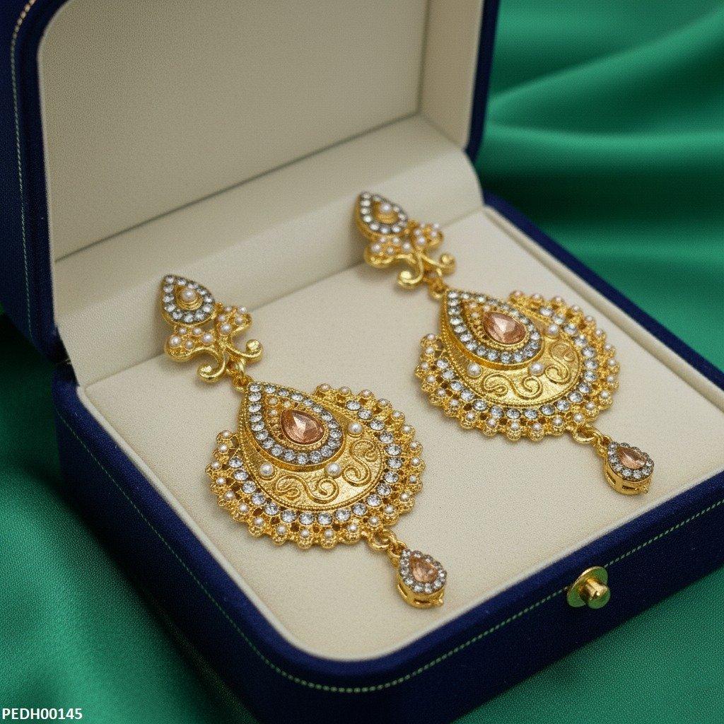 PEDH00145 MZM Tear Drop Earrings - PEDH