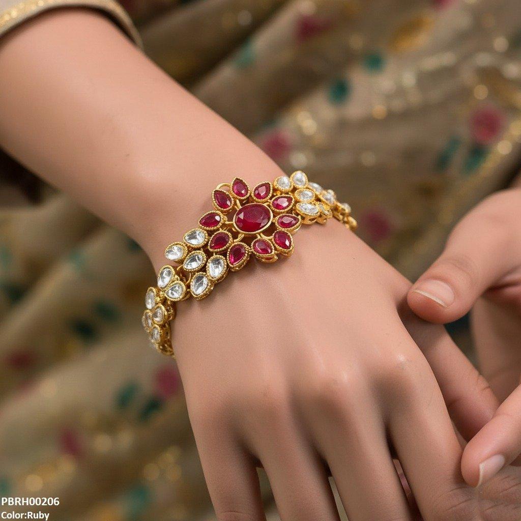 PBRH00206 FRN Tear Flower Bracelet - PBRH