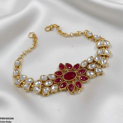 PBRH00206 FRN Tear Flower Bracelet - PBRH