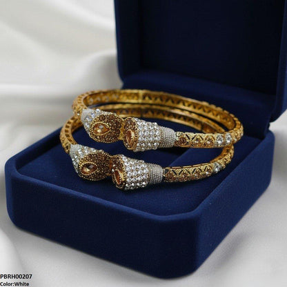 PBRH00207 MZM Tear Stone Bangle Set - PBRH