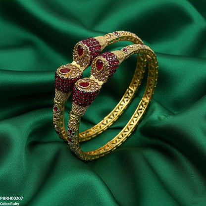 PBRH00207 MZM Tear Stone Bangle Set - PBRH