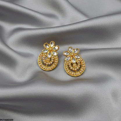 PETH00309 MZM Pearl Flower Tops Pair - PETH