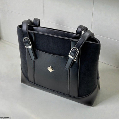 HBGP00065 Black Crest Tote
