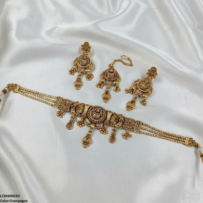 LCKH00030 ANI Moon Flower Choker Set - LCKH