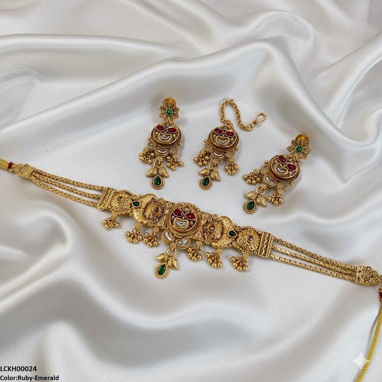 LCKH00024 ANI Moon/Tear Flower Choker Set - LCKH