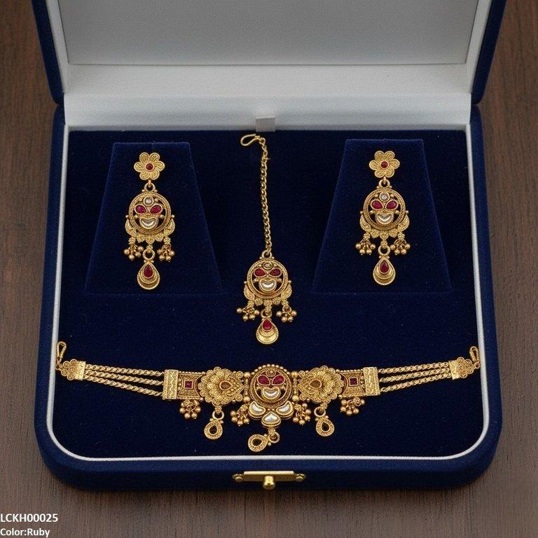 LCKH00025 ANI Moon/Tear Flower Choker Set - LCKH
