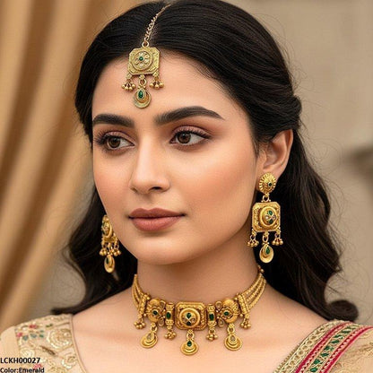 LCKH00027 ANI Tear Flower Choker Set - LCKH