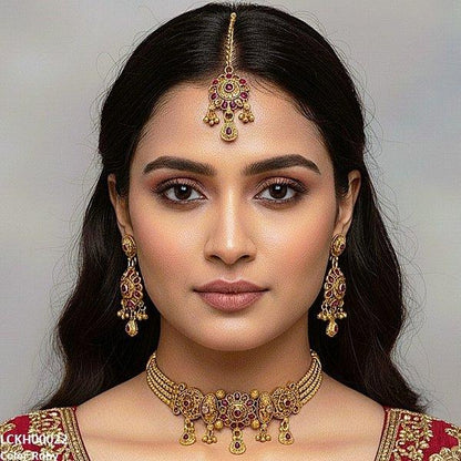 LCKH00022 ANI Tear Flower Choker Set - LCKH