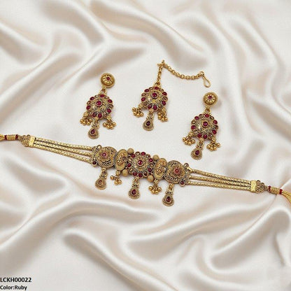 LCKH00022 ANI Tear Flower Choker Set - LCKH