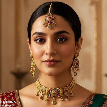 LCKH00022 ANI Tear Flower Choker Set - LCKH