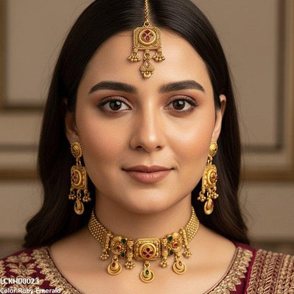 LCKH00023 ANI Tear Flower Choker Set - LCKH