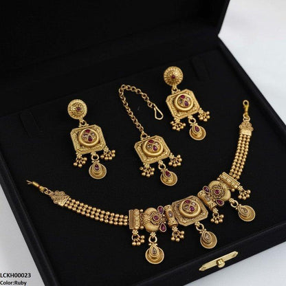 LCKH00023 ANI Tear Flower Choker Set - LCKH