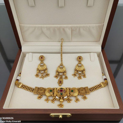 LCKH00026 ANI Noon Ball Drop Choker Set - LCKH