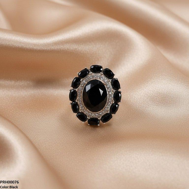 PRH00076 FRN Oval Flower Ring Adjustable - PRH