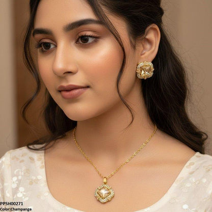 PPSH00271 MZM Square Pendant Set - PPSH