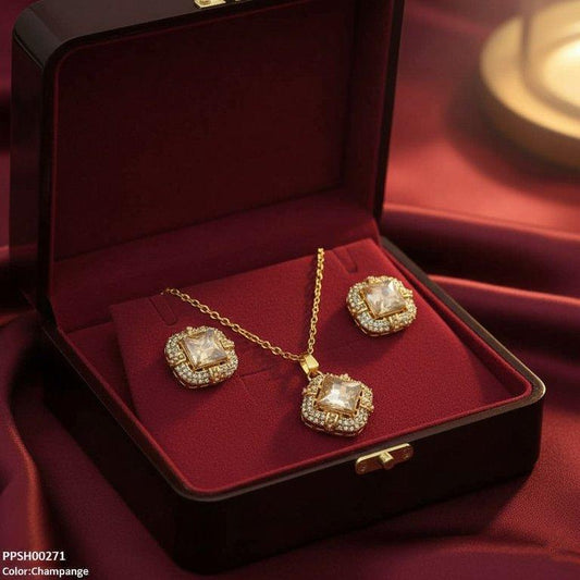 PPSH00271 MZM Square Pendant Set - PPSH