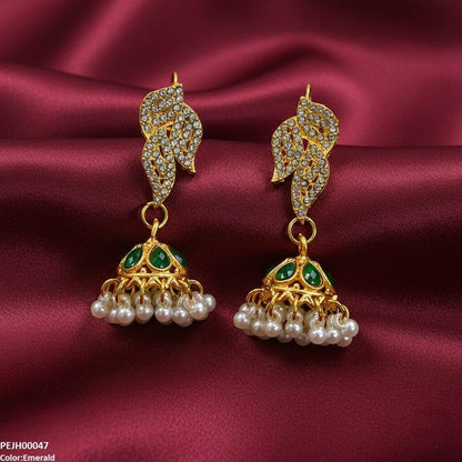 PEJH00047 FRN Tear Pearl Drop Jhumki - PEJH
