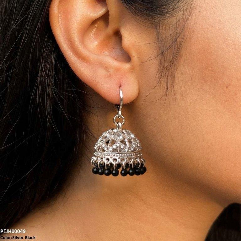 PEJH00049 SDQ Tear Pearl Drop Jhumki - PEJH