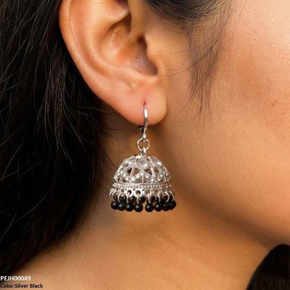 PEJH00049 SDQ Tear Pearl Drop Jhumki - PEJH