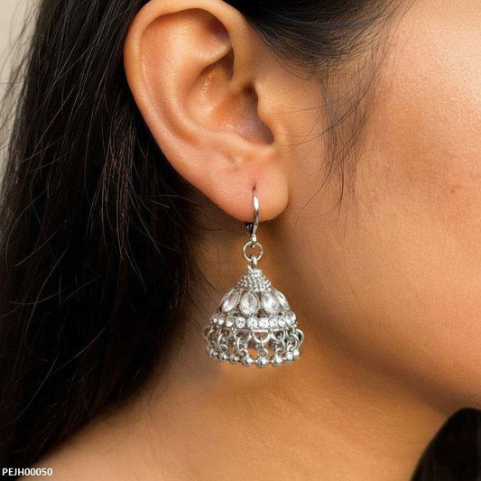 PEJH00050 SDQ Tear Pearl Drop Jhumki - PEJH