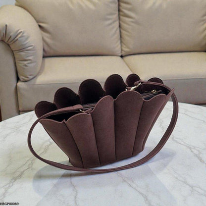 HBGP00089 Velvet Shell Ladies Handbag