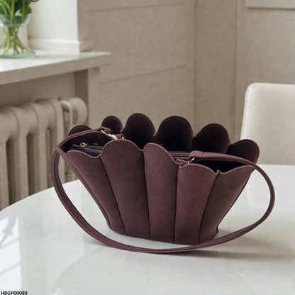 HBGP00089 Velvet Shell Ladies Handbag