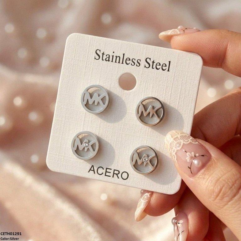 CETH01291 QSJ Double/Round Stainless Steel 2 Pairs Tops - CETH
