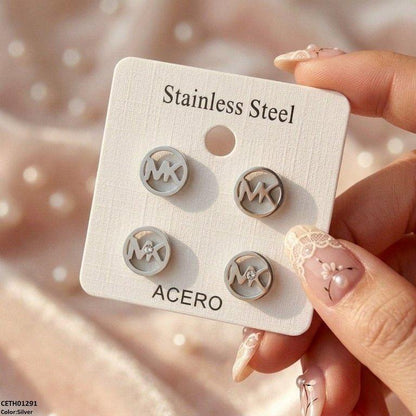 CETH01291 QSJ Double/Round Stainless Steel 2 Pairs Tops - CETH