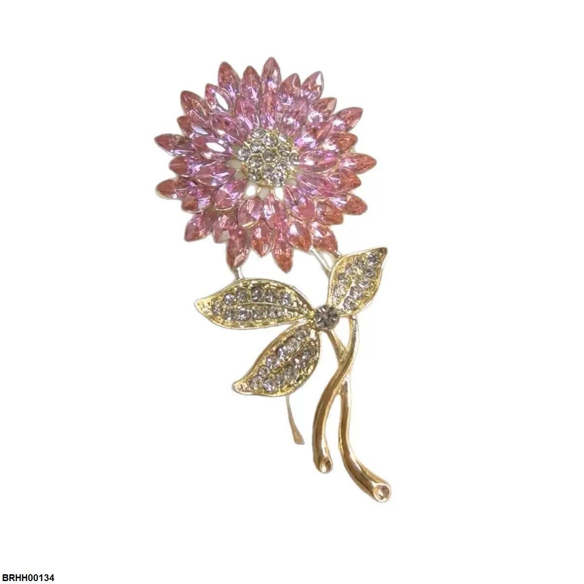 BRHH00134 XST SunFlower Zircon Broach - BRHH