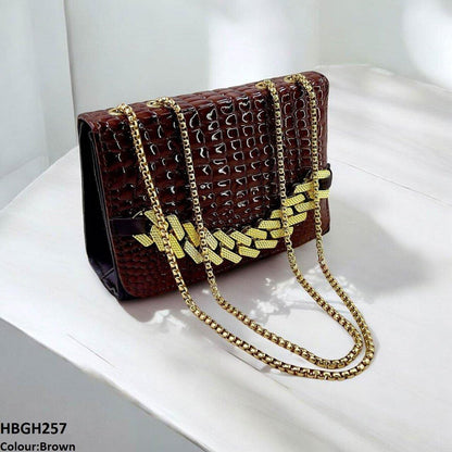 HBGH257 CYG Acrylic Buckle Chain Hand Bag
