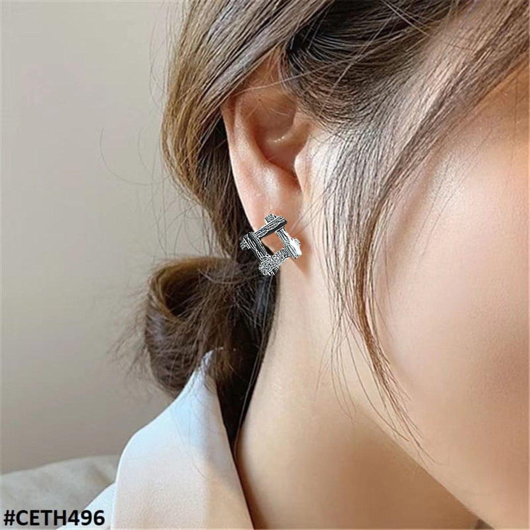 CETH496 BTO Square Stud Tops Pair