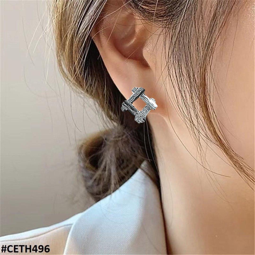 CETH496 BTO Square Stud Tops Pair