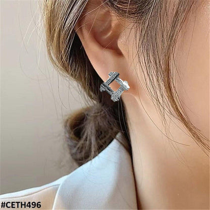 CETH496 BTO Square Stud Tops Pair