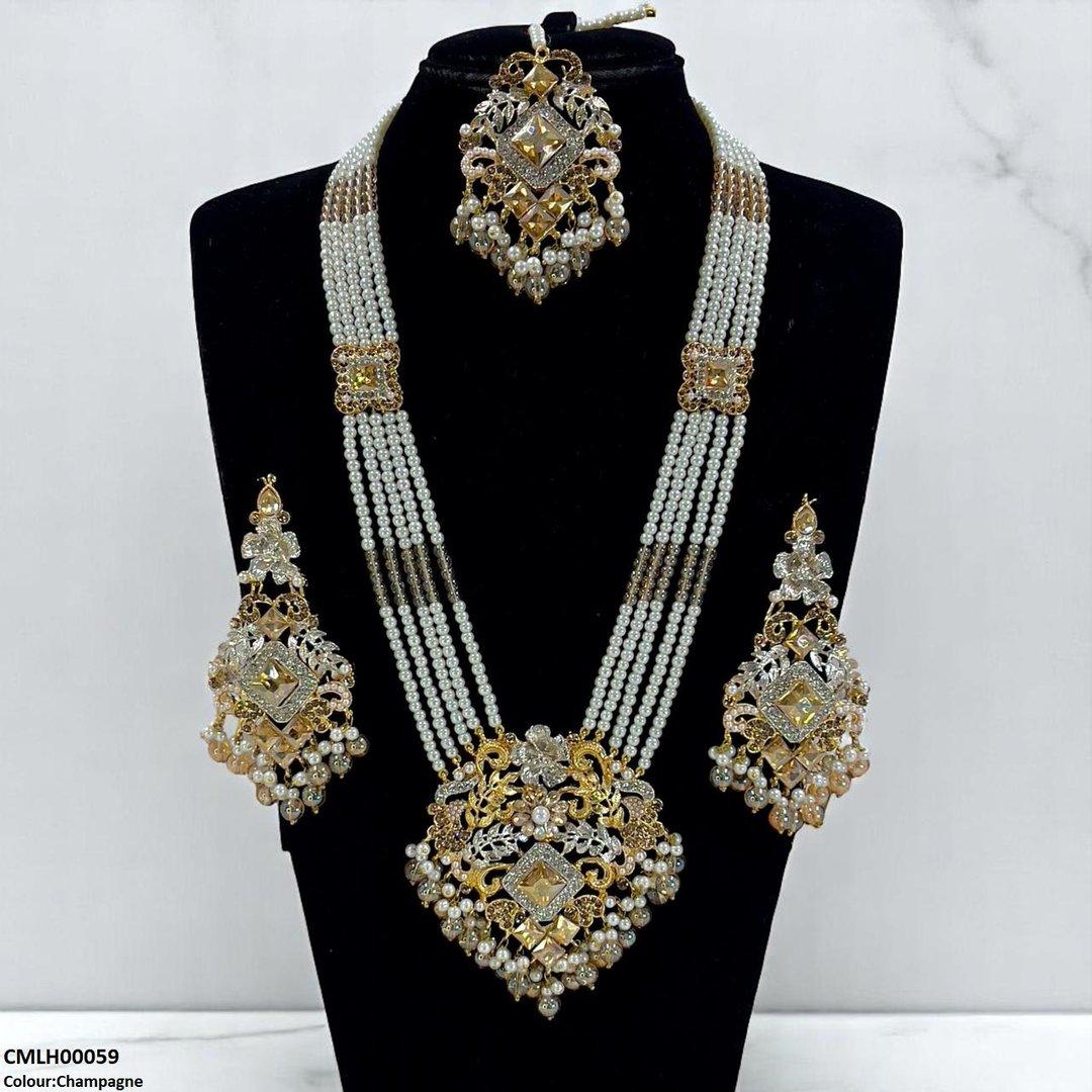 CMLH00059 SDQ Pearl Flower Mala Set - CMLH