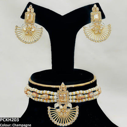 PCKH203 SDQ Square Flower Choker Set