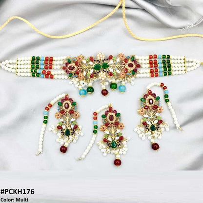 PCKH176 SDQ Flower Neck Choker Set