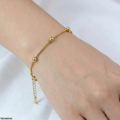 TBCH00536 MMJ  Stainless Steel Round Bracelet - TBCH