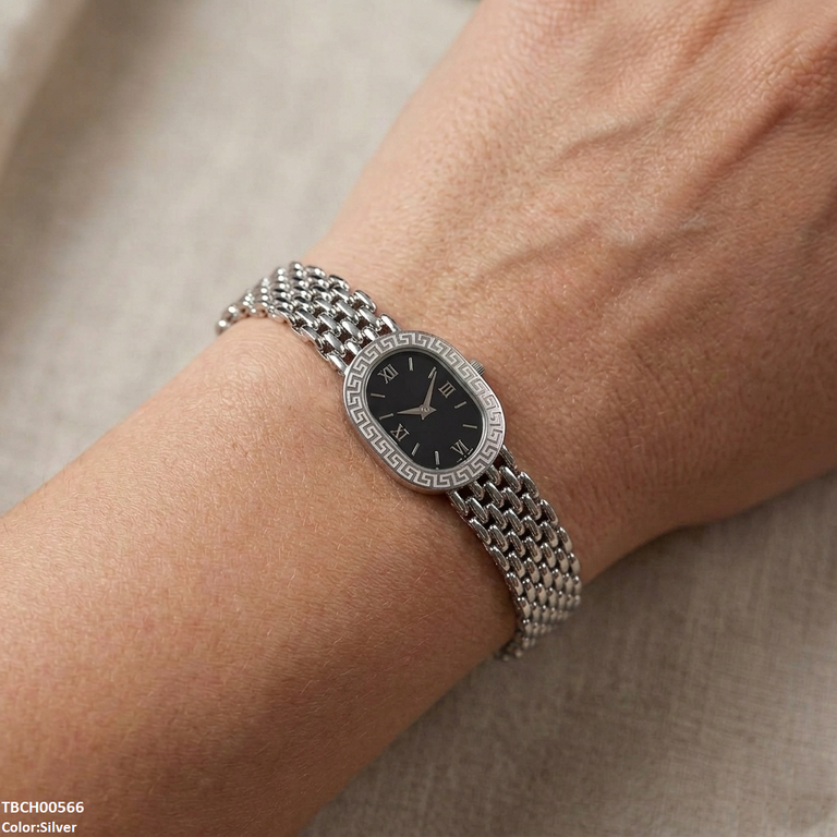 TBCH00566 QSJ Stainless Steel Oval Watch Plain Bracelet - TBCH