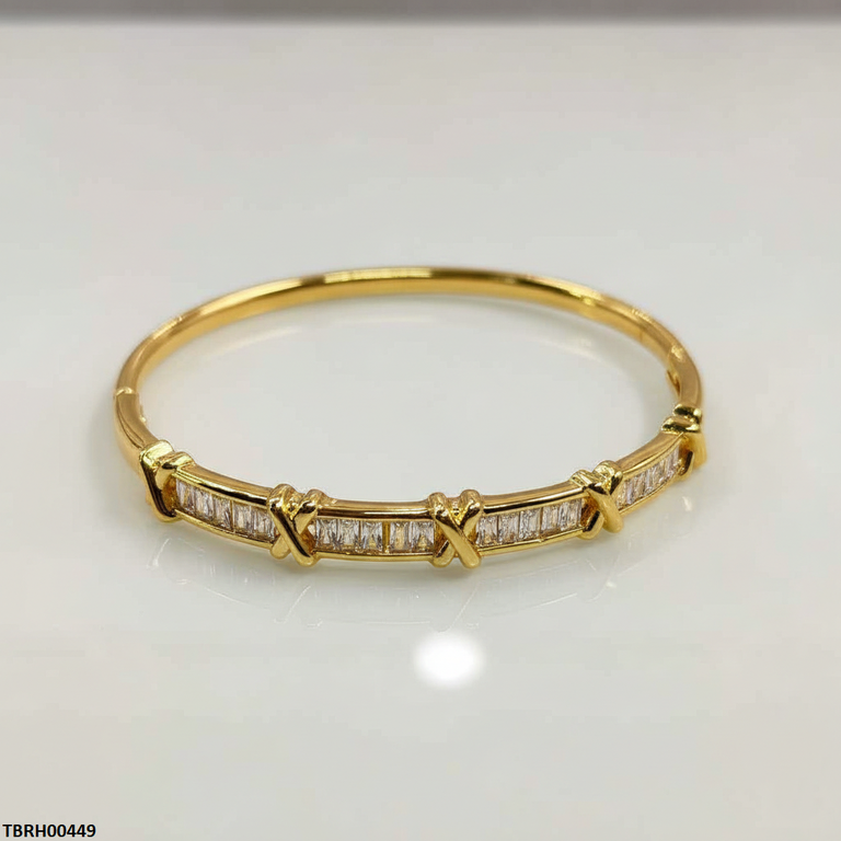 TBRH00449 GXN Stone Cross Bracelet Openable - TBRH