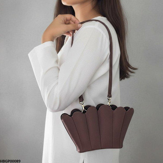 HBGP00089 Velvet Shell Ladies Handbag
