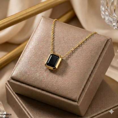 TPSH00818 MMJ Stainless Steel Rectangle Drop Pendant - TPSH