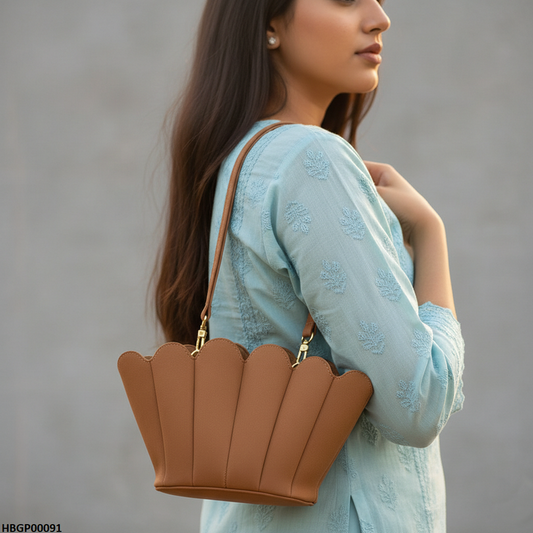 HBGP00091 Velvet Shell Ladies Handbag