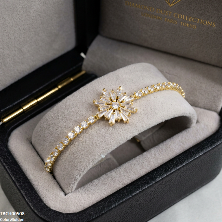 TBCH00508 DNG Round/Tear Flower Bracelet Adjustable - TBCH