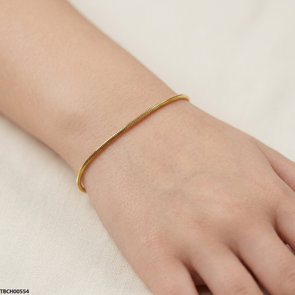 TBCH00554 MMJ Stainless Steel Plain Bracelet - TBCH