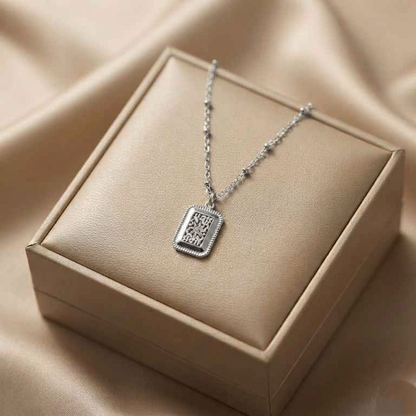 TPSH00874 QSJ Stainless Steel Rectangle Pendant - TNCH