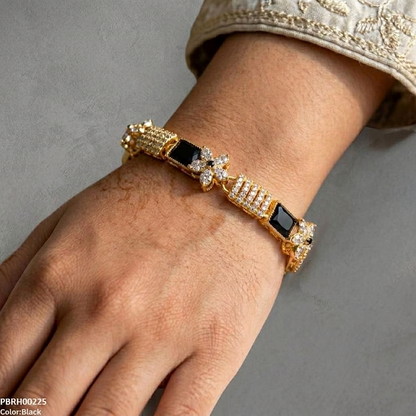 PBRH00225 MZM Square/Flower Bracelet Adjustable - PBRH