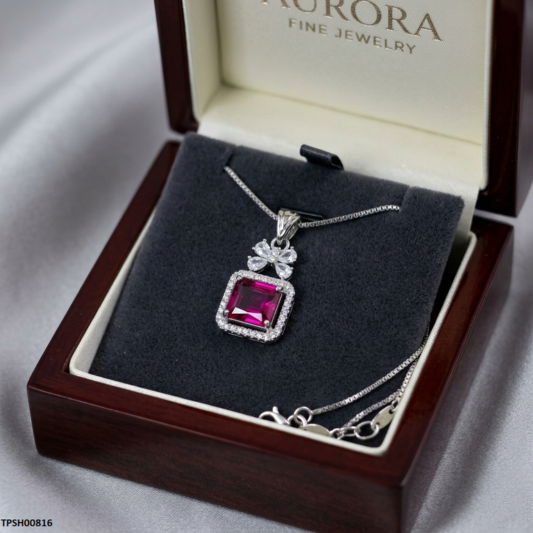 TPSH00816 MMJ Bow Square Pendant - TPSH