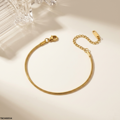 TBCH00554 MMJ Stainless Steel Plain Bracelet - TBCH